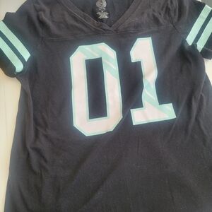 Black and Teal Women's Pajama Top